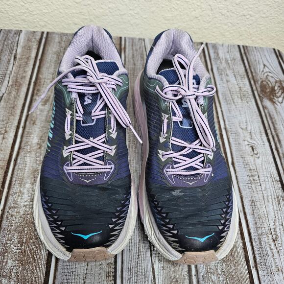 Hoka One One Ahrahi 8 blue and purple running shoes sneakers womens size 7.5 - Picture 5 of 9